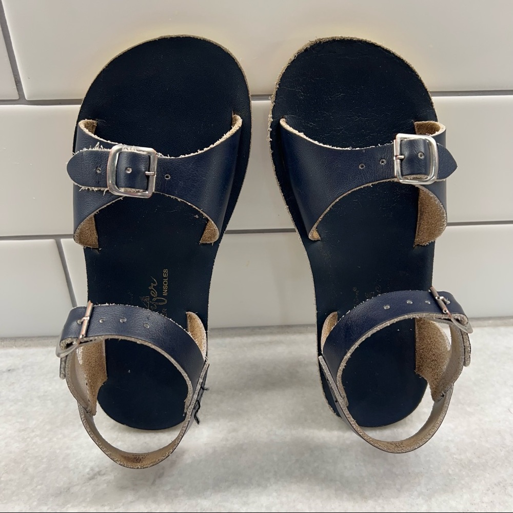 Little Girls Size 12 Sun San Surfers Navy sandals